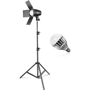 LimoStudio التصوير الفوتوغرافي استوديو الصور مصباح LED النهاري المستمر Barndoor 78 بوصة طقم حامل إضاءة طويل القامة، AGG1697 in Kuwait