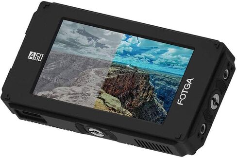 Foto4easy A50TL 5 Inch On-Camera Field Monitor Full HD 1920x1080 Touch Screen with HDMI 4K Input/Output,3D LUT,Dual NP-F Battery Mount for DSLR Camera Camcorder in Saudi Arabia