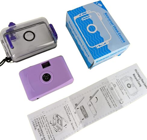 Purple Underwater Focus Free 35mm Point and Shoot Film Camera in Kuwait