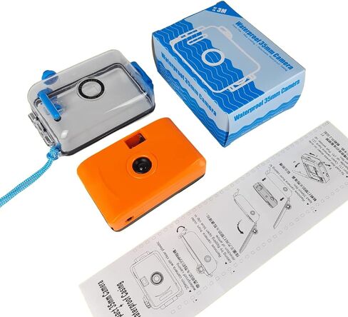 Orange Underwater Focus Free 35mm Point and Shoot Film Camera in Kuwait