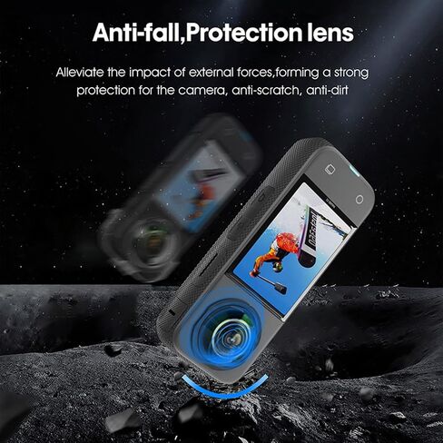 LICHIFIT Panoramic Lens Protector Cover Adhesive Lens Cap for Insta360 X3 Camera Sticky Lens Guards Accessories in Saudi Arabia