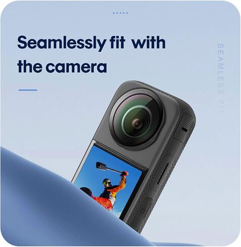 LICHIFIT Panoramic Lens Protector Cover Adhesive Lens Cap for Insta360 X3 Camera Sticky Lens Guards Accessories in Saudi Arabia