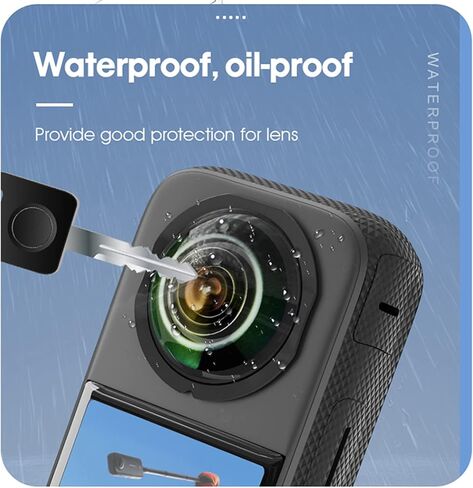 LICHIFIT Panoramic Lens Protector Cover Adhesive Lens Cap for Insta360 X3 Camera Sticky Lens Guards Accessories in Saudi Arabia