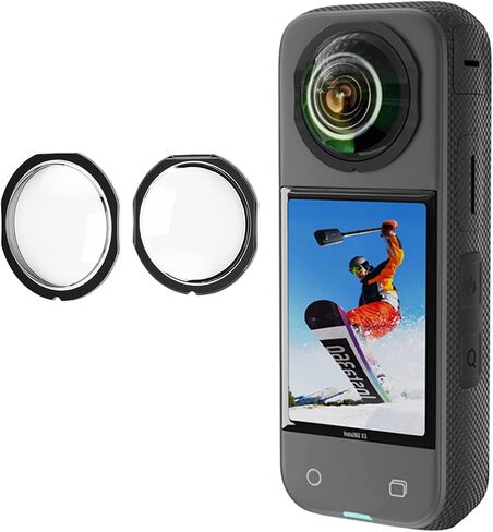 LICHIFIT Panoramic Lens Protector Cover Adhesive Lens Cap for Insta360 X3 Camera Sticky Lens Guards Accessories in Saudi Arabia
