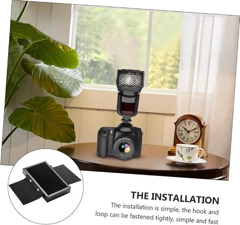 Camera Accessories 3pcs Case Accessories Umbrella Softbox Reflector Photography Honeycomb Grid Honeycomb Grid for Metal Shell Black LED Lighting Control Grid Spot Filter in Kuwait