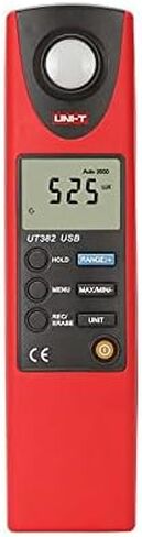 UNI-T UT381 UT382 مقياس الإضاءة الرقمي Lux Meter قياس البيانات عقد المدى التلقائي LUX/FC مقياس الإضاءة (UT381) in Kuwait
