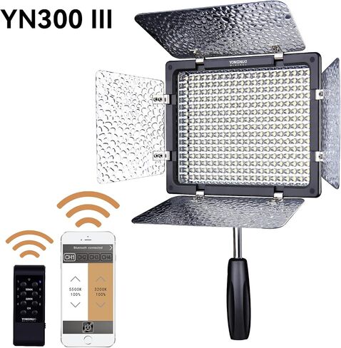 Yongnuo YN300III YN-300 III Camera Photo LED Video Light 5600K, Photography Panel Continuous Lamp, with Adjustable Color Temperature and Remote Control in Saudi Arabia