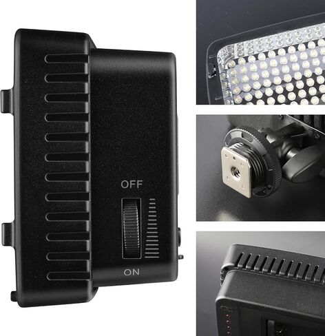 Meike MK160 LED Light Video Shooting Compatible with Nikon Pentax Panasonic Sony Samsung and Olympus Digital SLR Cameras in Saudi Arabia