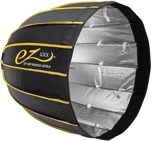 Glow EZ Lock 48 بوصة صندوق سوفت بوكس ​​سريع مكافئ عميق + مجموعة عاكس الضوء المنحني Glow ArcLight II بما في ذلك عاكسات بيضاء وذهبية وفضية، صندوق سوفت بوكس ​​بوينز مناسب للاستوديو والصور والفيديو in Saudi Arabia