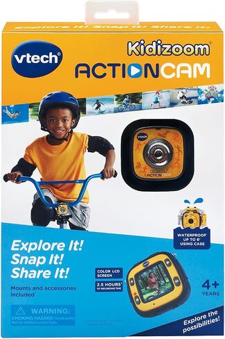 VTech Kidizoom Action Cam, Yellow, 480p in Saudi Arabia