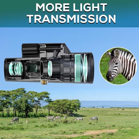 80x100 High Powered Monocular for Adults, HD Monocular with Adapter for Bird Watching Wildlife Hunting Hiking with Smartphone Holder & Tripod (Black04) in Saudi Arabia