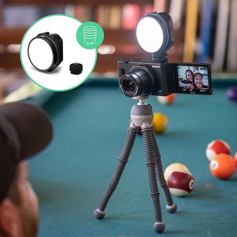 JOBY Beamo Reel LED Light for Content Creator for Compact Mirrorless Cameras or Smartphones, Vlogging Light for YouTube, Streaming and Content Creators in Kuwait