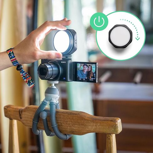 JOBY Beamo Reel LED Light for Content Creator for Compact Mirrorless Cameras or Smartphones, Vlogging Light for YouTube, Streaming and Content Creators in Kuwait