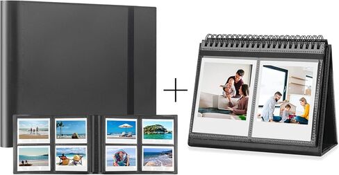 عبوتان من ألبوم الصور لكاميرا Fujifilm Instax Wide 300، وألبوم صور Polaroid 600، وألبومات Polaroid Now+ Now OneStep2 OneStep+ 600 كاميرا فيلم فورية in Kuwait