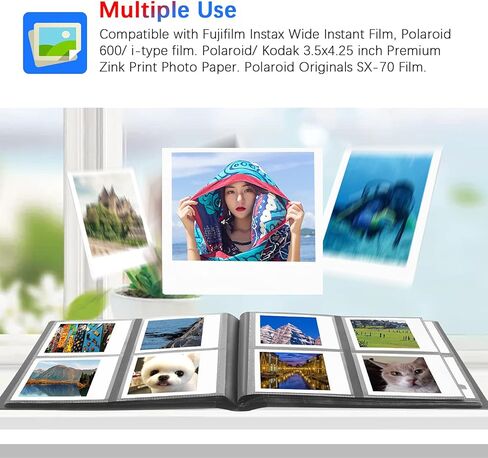 عبوتان من ألبوم الصور لكاميرا Fujifilm Instax Wide 300، وألبوم صور Polaroid 600، وألبومات Polaroid Now+ Now OneStep2 OneStep+ 600 كاميرا فيلم فورية in Kuwait