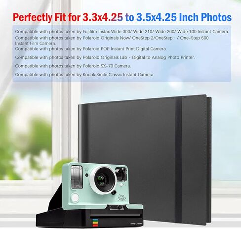 عبوتان من ألبوم الصور لكاميرا Fujifilm Instax Wide 300، وألبوم صور Polaroid 600، وألبومات Polaroid Now+ Now OneStep2 OneStep+ 600 كاميرا فيلم فورية in Kuwait