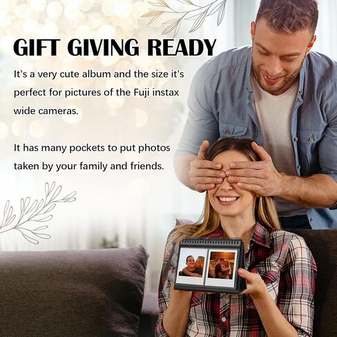 عبوتان من ألبوم الصور لكاميرا Fujifilm Instax Wide 300، وألبوم صور Polaroid 600، وألبومات Polaroid Now+ Now OneStep2 OneStep+ 600 كاميرا فيلم فورية in Kuwait