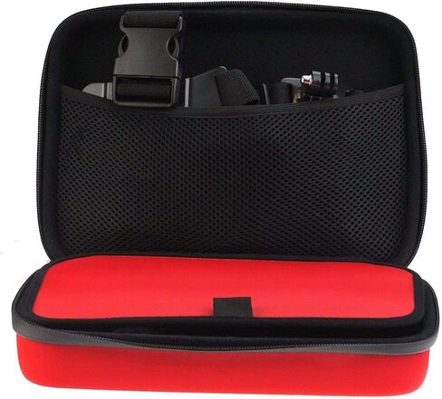 Navitech Red Heavy Duty Robust Action Camera Hard Case - Compatible with The Dragon Touch Vision 3 PRO in Kuwait