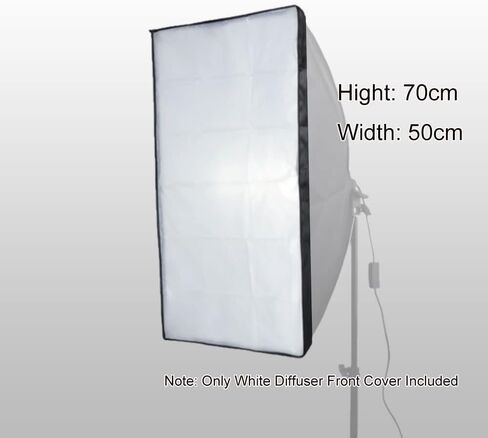 50x70 White Diffuser Front Cover 20 x 28 inches 20' x 28'inch / 50 x 70 cm Fix with Velcro Around for Portable Rectangle Umbrella Softbox Soft Box in Saudi Arabia