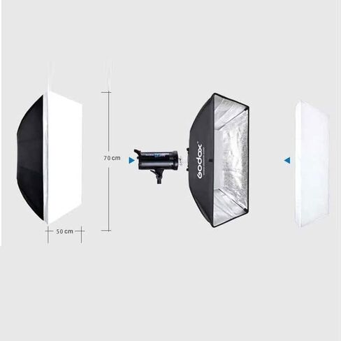 50x70 White Diffuser Front Cover 20 x 28 inches 20' x 28'inch / 50 x 70 cm Fix with Velcro Around for Portable Rectangle Umbrella Softbox Soft Box in Saudi Arabia