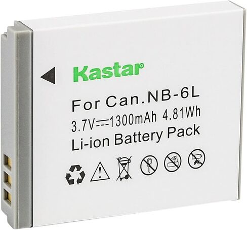 Kastar 3-Pack NB-6L Battery Replacement for Minolta MND20 44 MP / 2.7K Ultra HD Digital Camera in Saudi Arabia