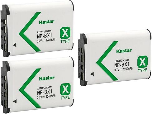 Kastar 2-Pack NP-BX1 Battery Replacement for Sony Cyber-Shot DSC-RX100M7 (RX100 VII), Cyber-Shot DSC-WX300, Cyber-Shot DSC-WX350, Cyber-Shot DSC-WX500, FDR-X1000V, FDR-X3000, HDR-AS10 Camera in Saudi Arabia