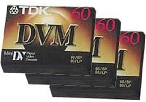 TDK DVM60 Mini DV Tape 60 min. - 3 Pack in Saudi Arabia