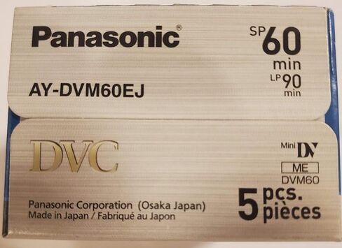 Panasonic AY-DVM60EJ5P MiniDV Tapes (60 Minute, Pack of 5) in Saudi Arabia