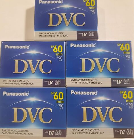 Panasonic AY-DVM60EJ5P MiniDV Tapes (60 Minute, Pack of 5) in Saudi Arabia