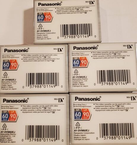 Panasonic AY-DVM60EJ5P MiniDV Tapes (60 Minute, Pack of 5) in Saudi Arabia