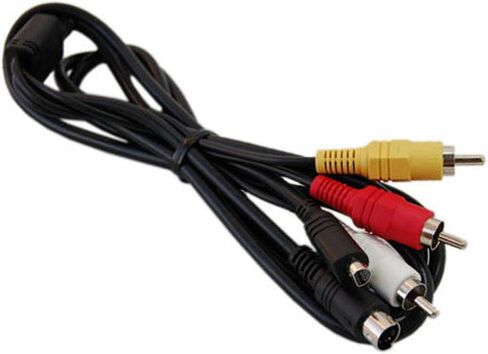 HQRP AV Audio Video Cable/Cord Compatible with Sony MHS-CM1, MHS-PM1 Webbie HD Camera in Saudi Arabia