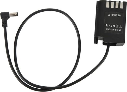 Power Adapter, ABS Metal Premium Chip Safety Protection Camera Dummy Battery, Continuous Power Camera Charger, for S5 DC S5 DC S5K DC S5GK GH6 Digital Camera in Kuwait