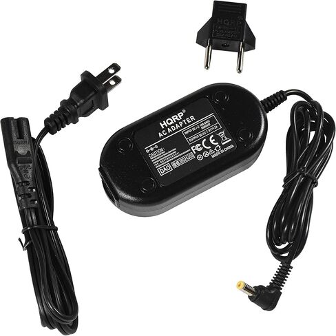 HQRP AC Adapter Power Supply Compatible with Panasonic PV-DV53D / PV-DV53PX / PV-DV600 / PV-DV600D / PV-DV602 / PV-DV702 Camcorder Plus Euro Plug Adapter in Kuwait