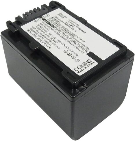 Synergy Digital Camera Battery, Compatible with Sony DCR-SR67 Digital Camera, (Li-ion, 7.4V, 1500mAh) Ultra High Capacity, Replacement for Sony NP-FV70 Battery in Saudi Arabia