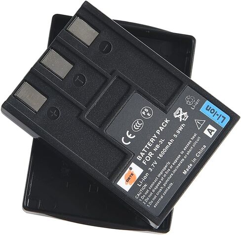 DSTE Replacement for NB-3L Li-ion Battery Compatible Canon PowerShot SD10 SD100 SD110 SD20 SD500 SD550 Digital IXUS 700 750 i5 II IIs IXY Digital 30 30a 600 700 D30 L L2 Camera in Saudi Arabia