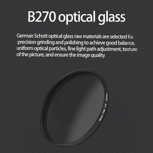 Black Mist Filter, 1/4 Filter Black Soft Filter Cinematic Effect Filter Portrait Hazy, Optical Glass, for Photography and Videography (39MM) in Saudi Arabia