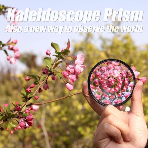 Andoer Kaleidoscope Glass Prism, 77mm Kaleidoscope Prism Camera Glass Filter Variable Number of Subjects SLR Photography Accessories (Kaleidoscope) in Saudi Arabia