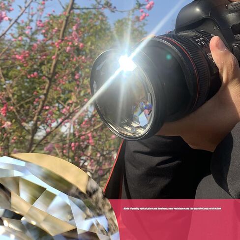 Andoer Kaleidoscope Glass Prism, 77mm Kaleidoscope Prism Camera Glass Filter Variable Number of Subjects SLR Photography Accessories (Kaleidoscope) in Saudi Arabia