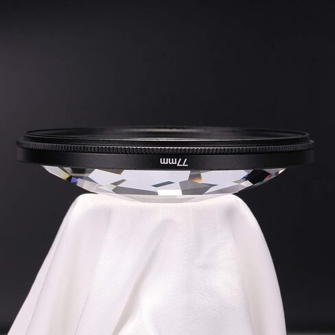 Andoer Kaleidoscope Glass Prism, 77mm Kaleidoscope Prism Camera Glass Filter Variable Number of Subjects SLR Photography Accessories (Kaleidoscope) in Saudi Arabia