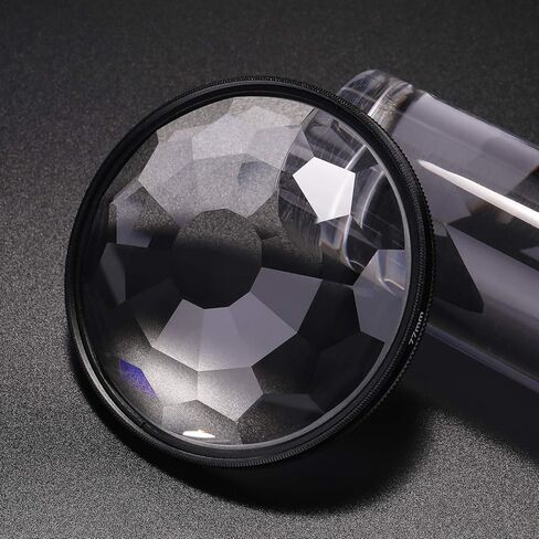 Andoer Kaleidoscope Glass Prism, 77mm Kaleidoscope Prism Camera Glass Filter Variable Number of Subjects SLR Photography Accessories (Kaleidoscope) in Saudi Arabia