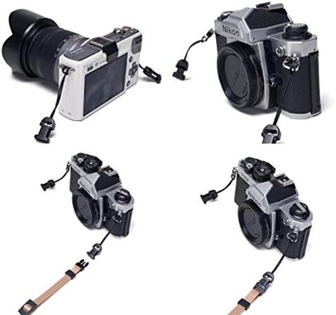 Elvam Universal Men and Women Scarf Camera Strap Belt Compatible with DSLR, SLR, Instant,Digital Camera - orange pattern in Kuwait