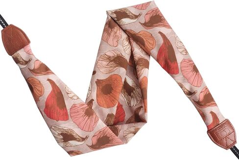 Elvam Universal Men and Women Scarf Camera Strap Belt Compatible with DSLR, SLR, Instant,Digital Camera - orange pattern in Kuwait