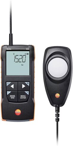 Testo 545 Digital Lux Meter – Light Meter Handheld for Light Illuminance Measurement in Workplaces – Range of up to 100,000 Lux – Luxometer with App Compatibility in Saudi Arabia