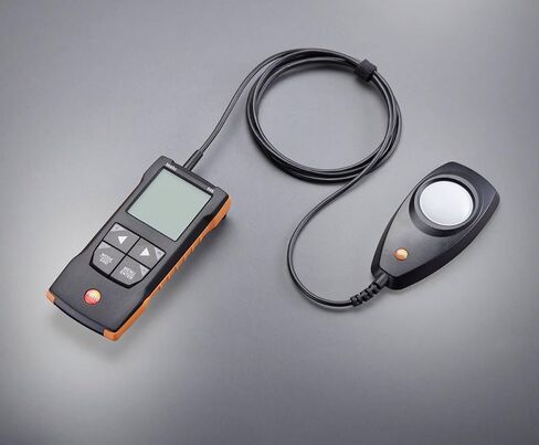 Testo 545 Digital Lux Meter – Light Meter Handheld for Light Illuminance Measurement in Workplaces – Range of up to 100,000 Lux – Luxometer with App Compatibility in Saudi Arabia