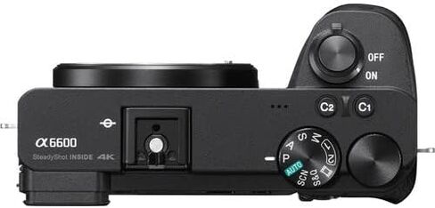 Sony a6600 Mirrorless Camera (ILCE6600/B) E PZ 16-50mm f/3.5-5.6 OSS Lens+Case+128 GIG Memory Cards+TTL Flash+Tripod(17PC) Bundle in Saudi Arabia