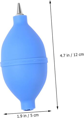 CAXUSD 2pcs Blower Remover Keyboard Cleaner Rocket Blower PC Cleaner Camera for PC Lens Cleaners Dust Blower Disassembler Detergent Light Bulb Suction Ball Blue Air Silicone Air Blower in Kuwait