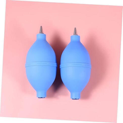 CAXUSD 2pcs Blower Remover Keyboard Cleaner Rocket Blower PC Cleaner Camera for PC Lens Cleaners Dust Blower Disassembler Detergent Light Bulb Suction Ball Blue Air Silicone Air Blower in Kuwait