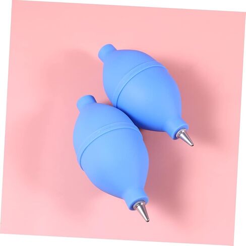 CAXUSD 2pcs Blower Remover Keyboard Cleaner Rocket Blower PC Cleaner Camera for PC Lens Cleaners Dust Blower Disassembler Detergent Light Bulb Suction Ball Blue Air Silicone Air Blower in Kuwait
