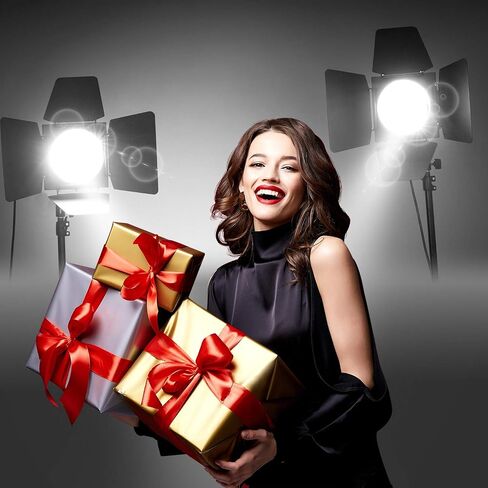 LimoStudio التصوير الفوتوغرافي استوديو الصور مصباح LED النهاري المستمر Barndoor 78 بوصة طقم حامل إضاءة طويل القامة، AGG1697 in Saudi Arabia