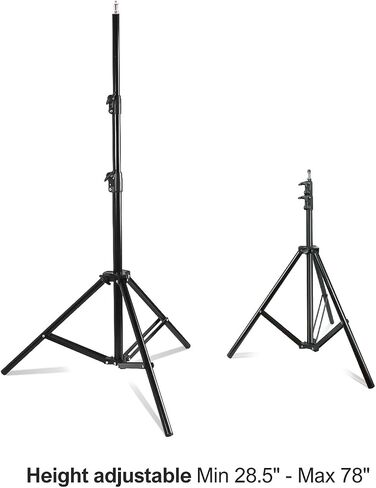 LimoStudio التصوير الفوتوغرافي استوديو الصور مصباح LED النهاري المستمر Barndoor 78 بوصة طقم حامل إضاءة طويل القامة، AGG1697 in Saudi Arabia